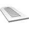 Ekena Millwork Round Top Surface Mount PVC Gable Vent: Non-Functional, w/ 3-1/2"W x 1"P Standard Frame, 14"W x 32"H GVPRT14X3201SN - alternate 3